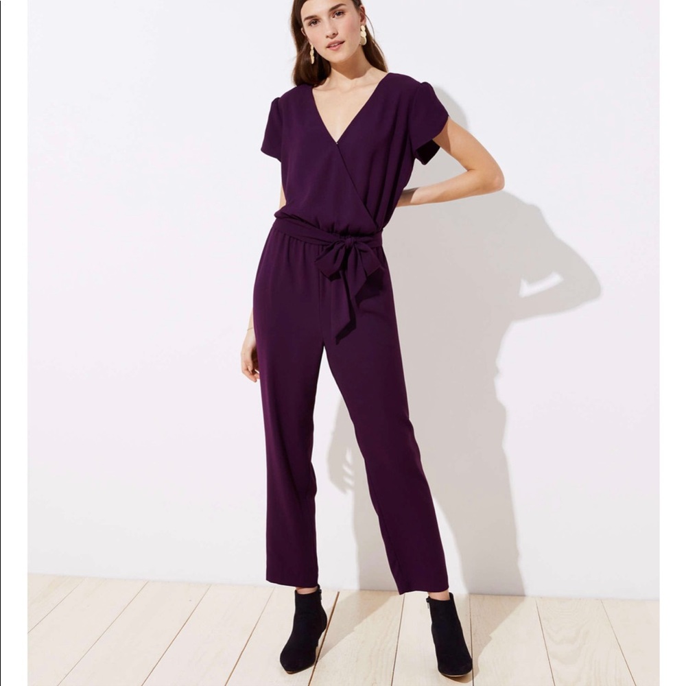 Loft Purple Jumpsuit/Romper Sz 6